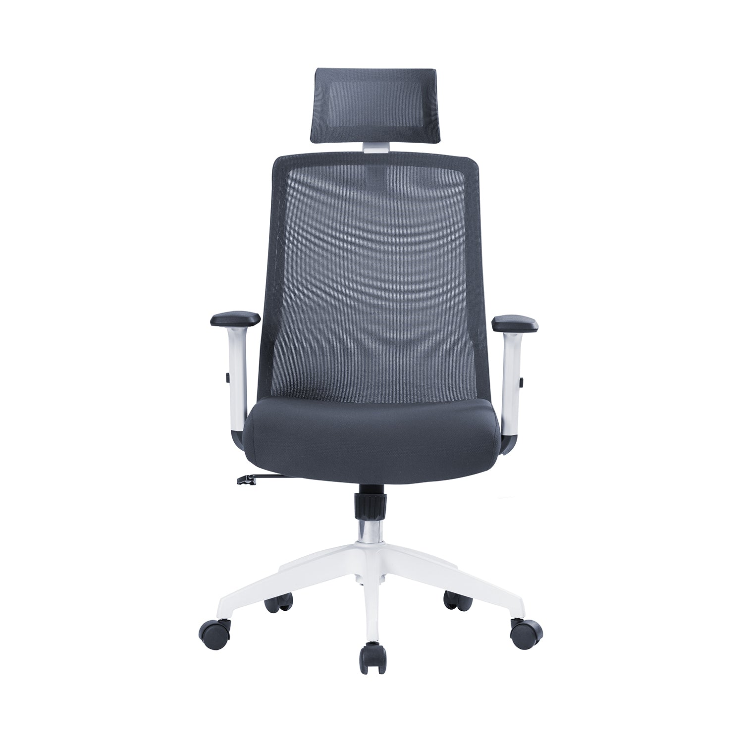 Silla oficina Ejecutiva Tossy Gris con Cabecero - Medular Diseño Sillas de Escritorio