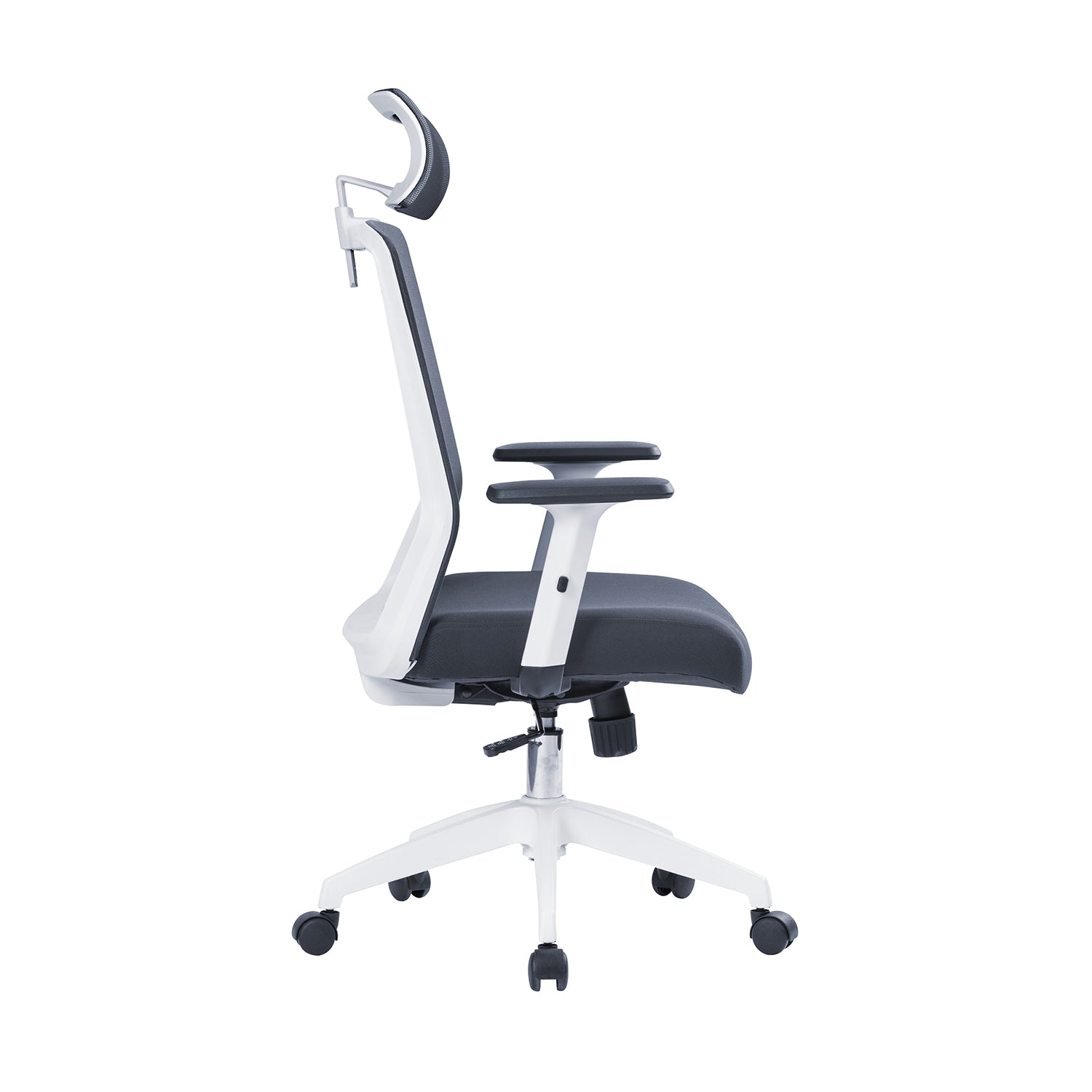 Silla oficina Ejecutiva Tossy Gris con Cabecero - Medular Diseño Sillas de Escritorio