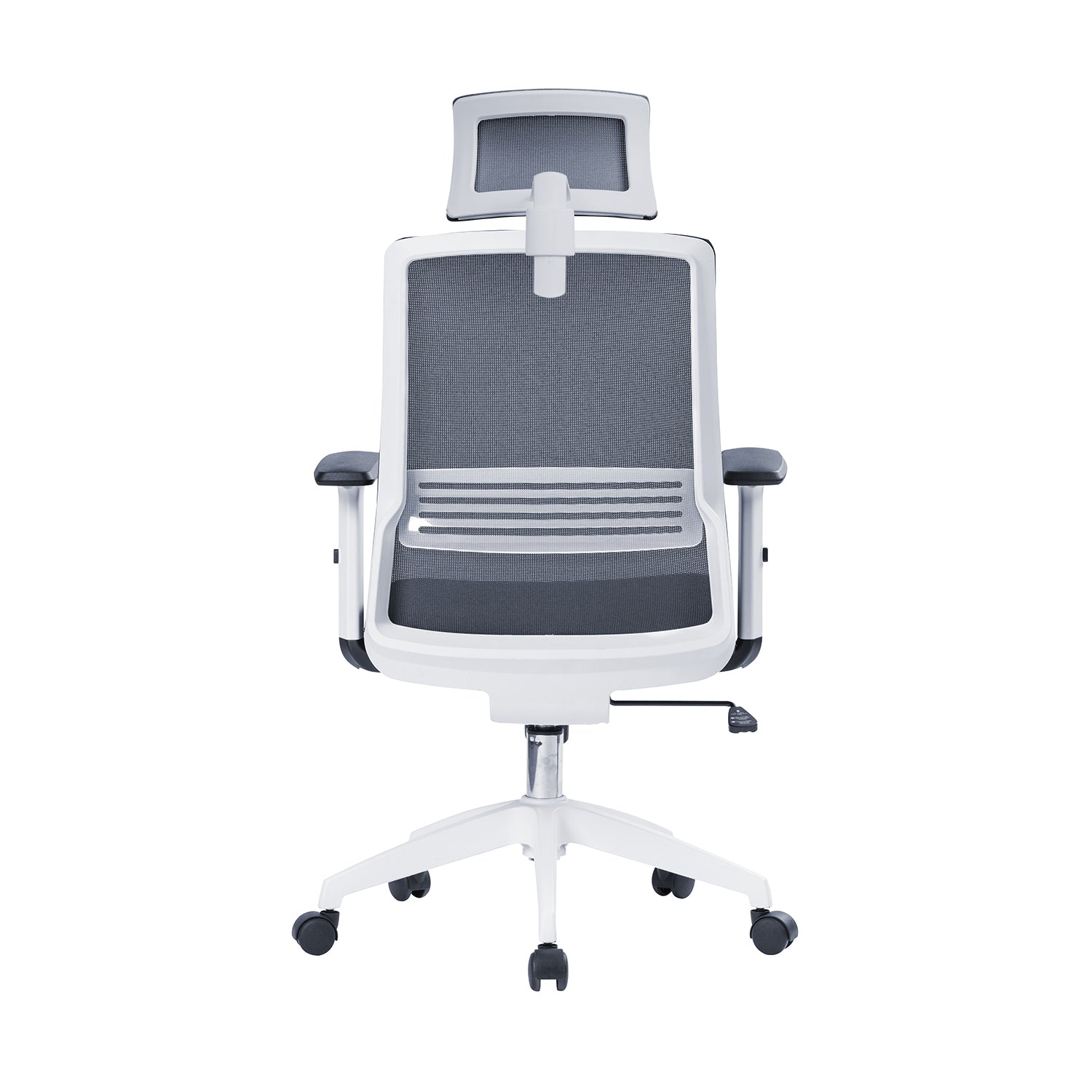 Silla oficina Ejecutiva Tossy Gris con Cabecero - Medular Diseño Sillas de Escritorio