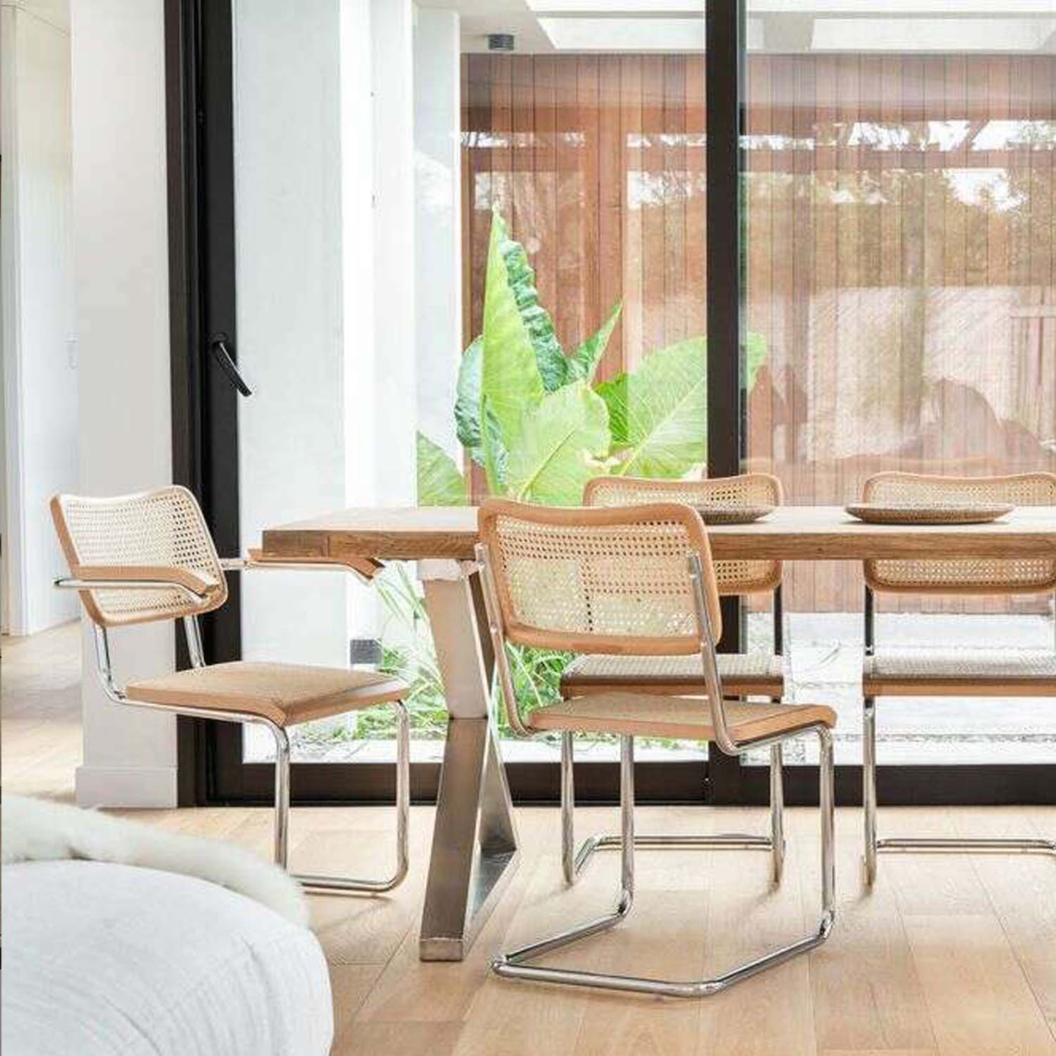 Silla Breuer Madera y Rattan Madera - Medular Diseño Sillas de interior
