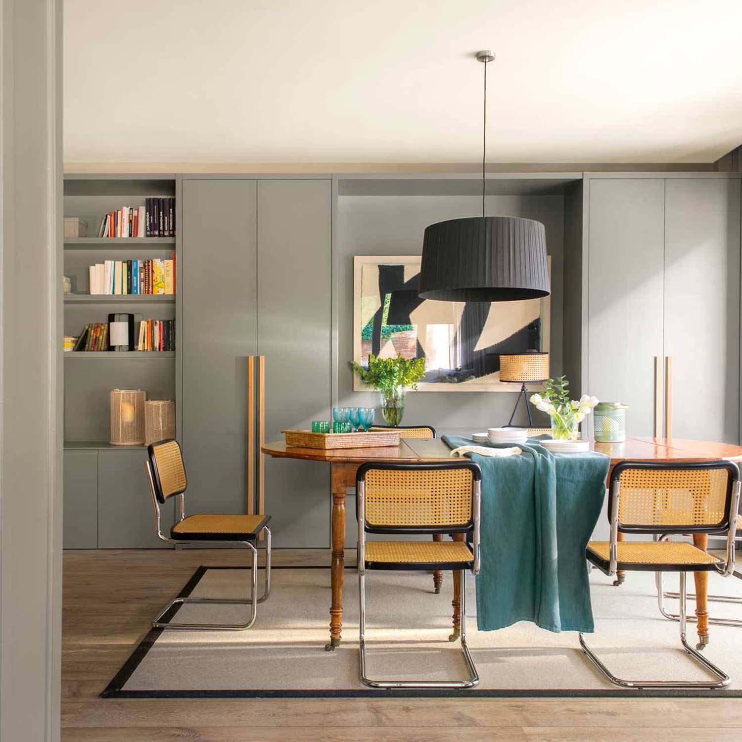 Silla Breuer Madera y Rattan Negra - Medular Diseño Sillas de interior