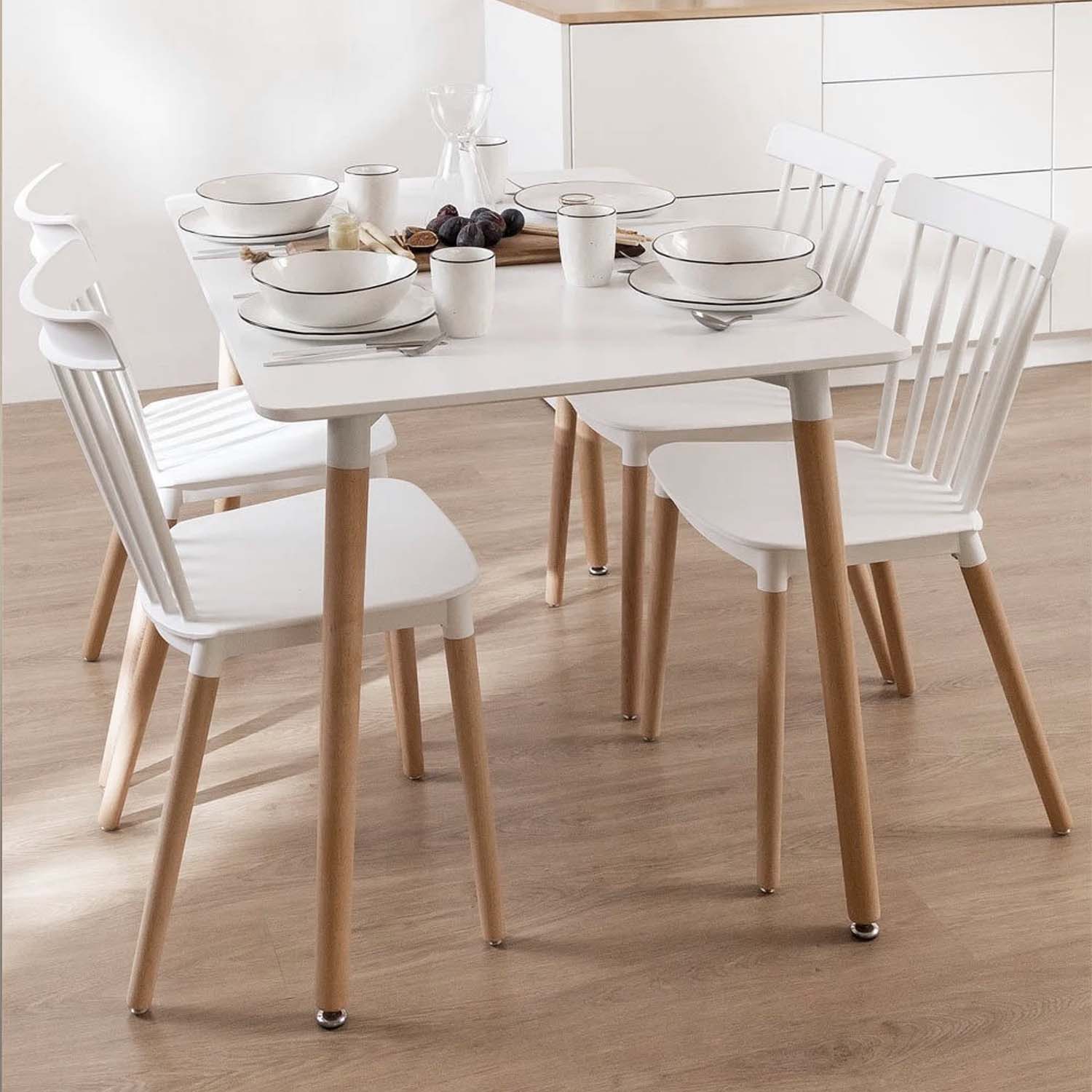 Pack 4 Sillas Queen blanca - Medular Diseño Sillas de interior