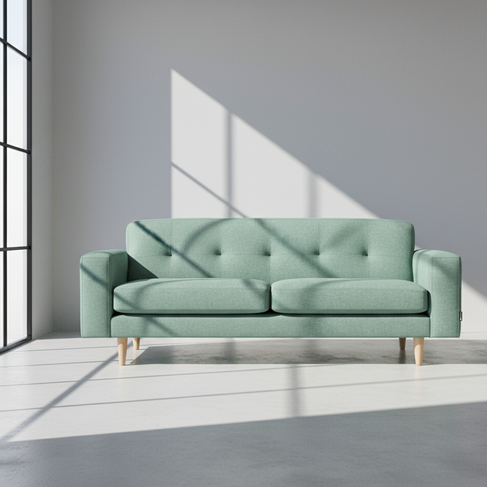 Sofá Atolón Colors Verde Claro con ventanal