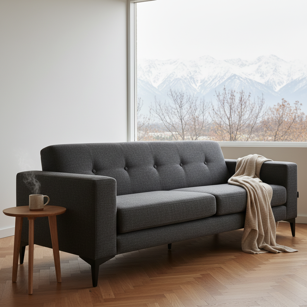 Sofá Luk 3 Cuerpos - Gris Oscuro