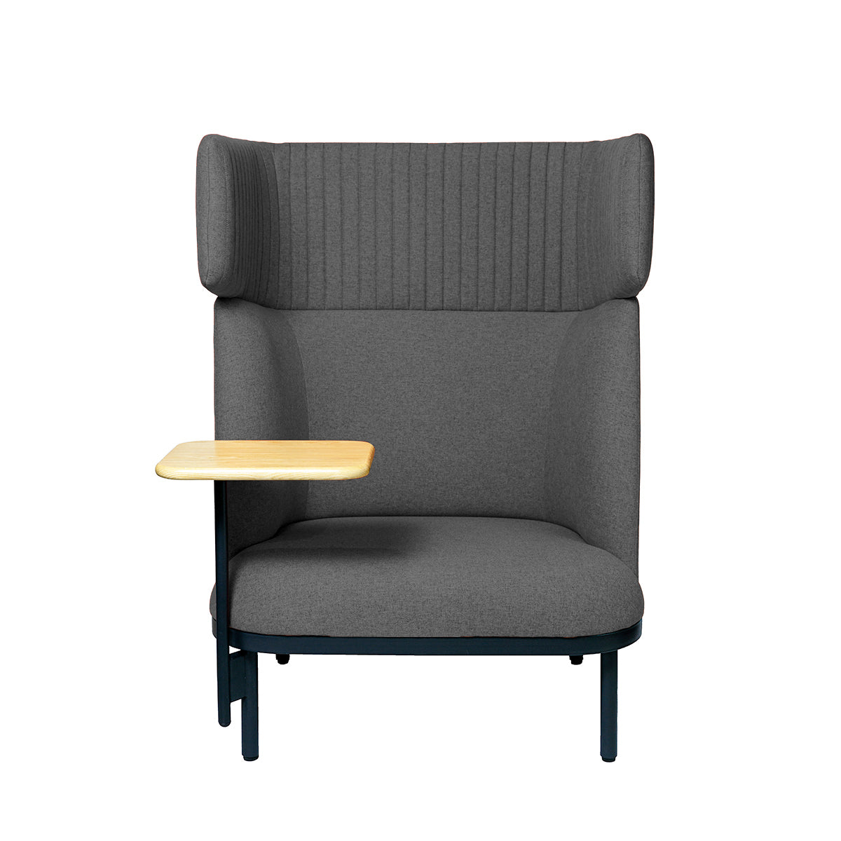 Sofá Soft Seating Alto Madrid Gris Oscuro + Mesa - Medular Diseño Sofás