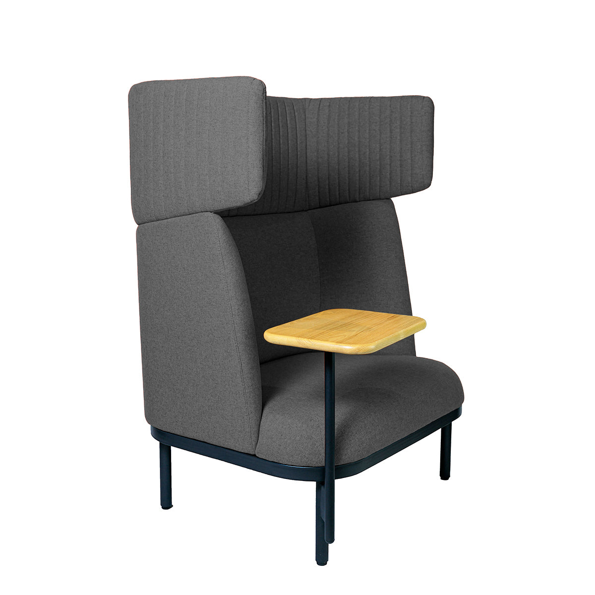 Sofá Soft Seating Alto Madrid Gris Oscuro + Mesa - Medular Diseño Sofás