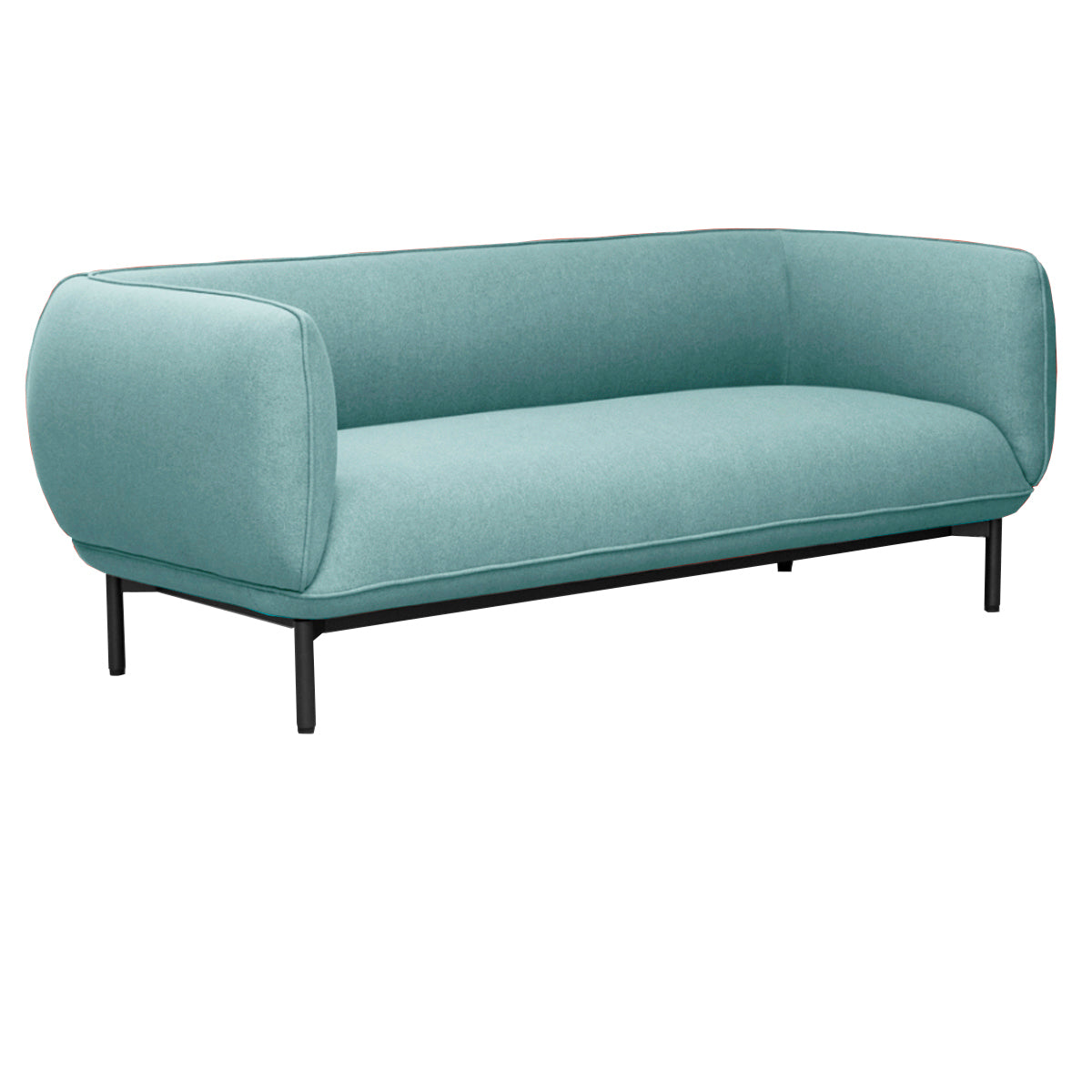 Sofá Soft Seating Sevilla 3C Celeste Agua - Medular Diseño Sofás