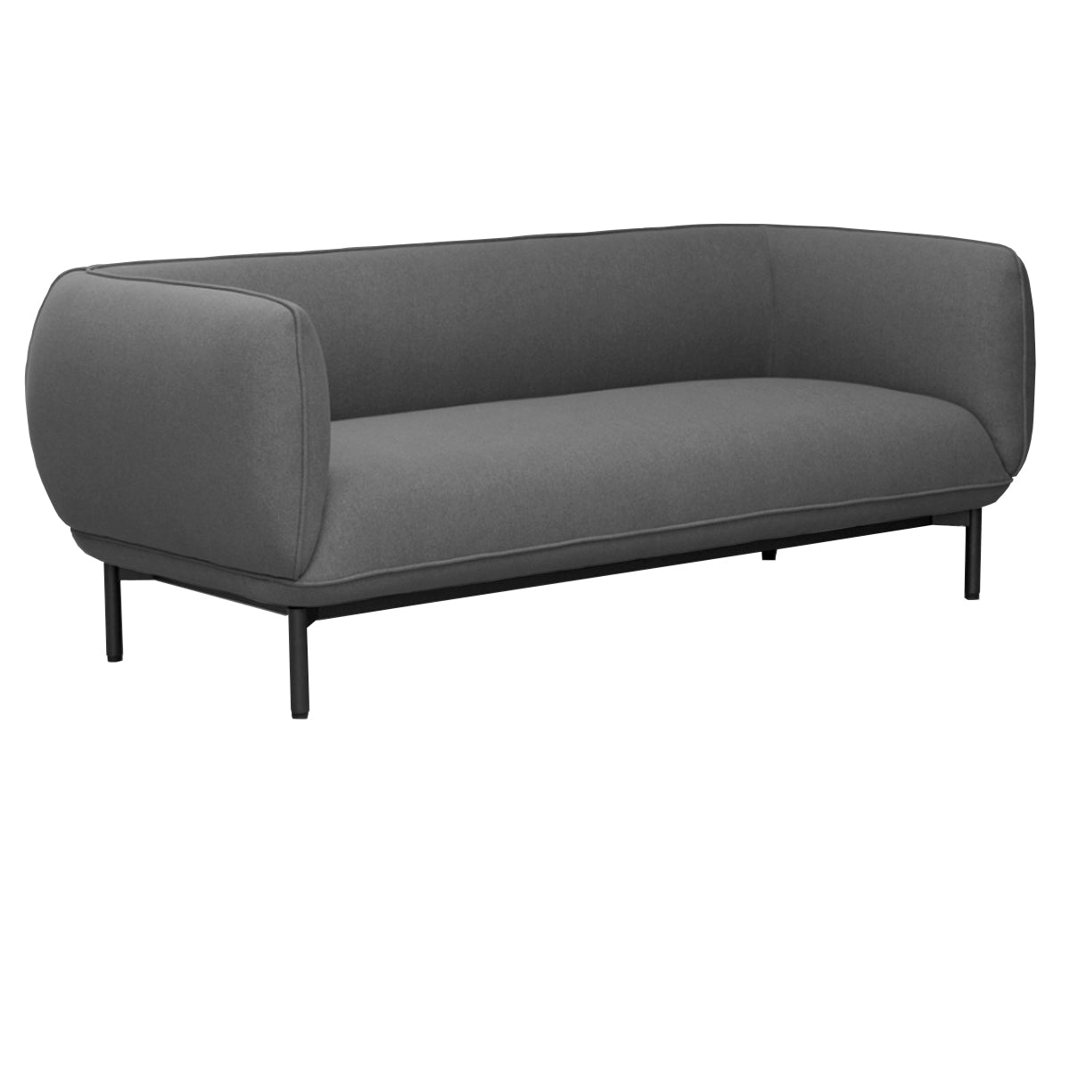 Sofá Soft Seating Sevilla 3C Gris Oscuro - Medular Diseño Sofás