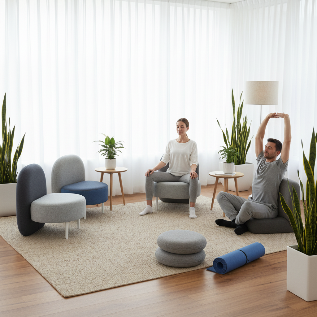 Poltrona Soft Seating Zen gris/grafito
