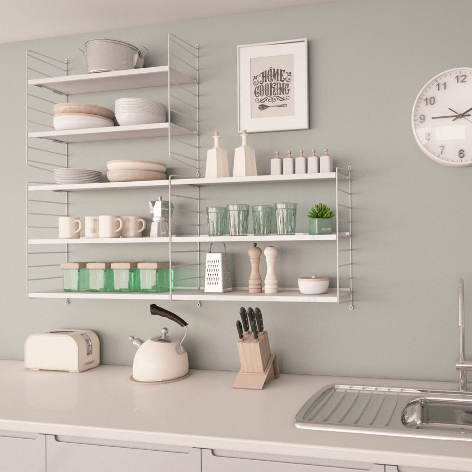 Kit Repisa Vintage Quatro Blanco - Medular Diseño Repisa