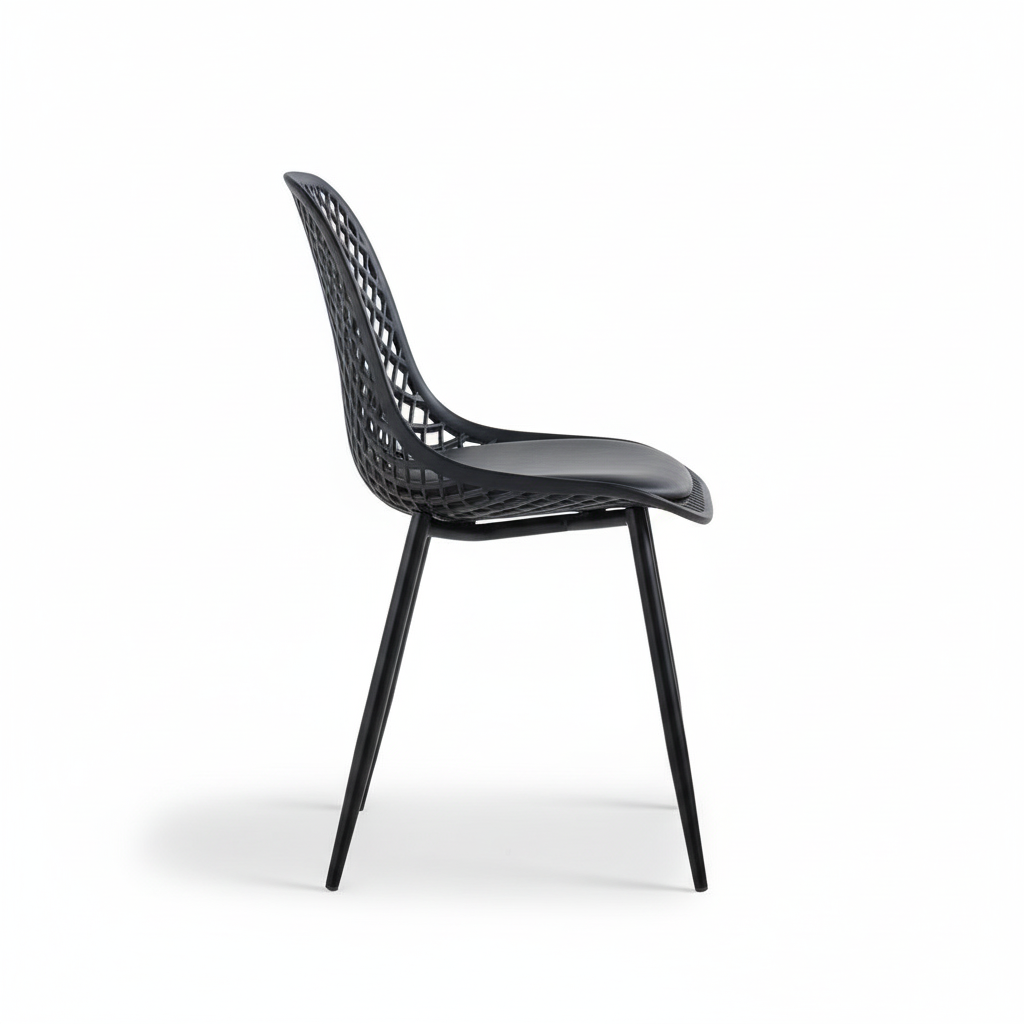 Silla Europa Negra Acolchada