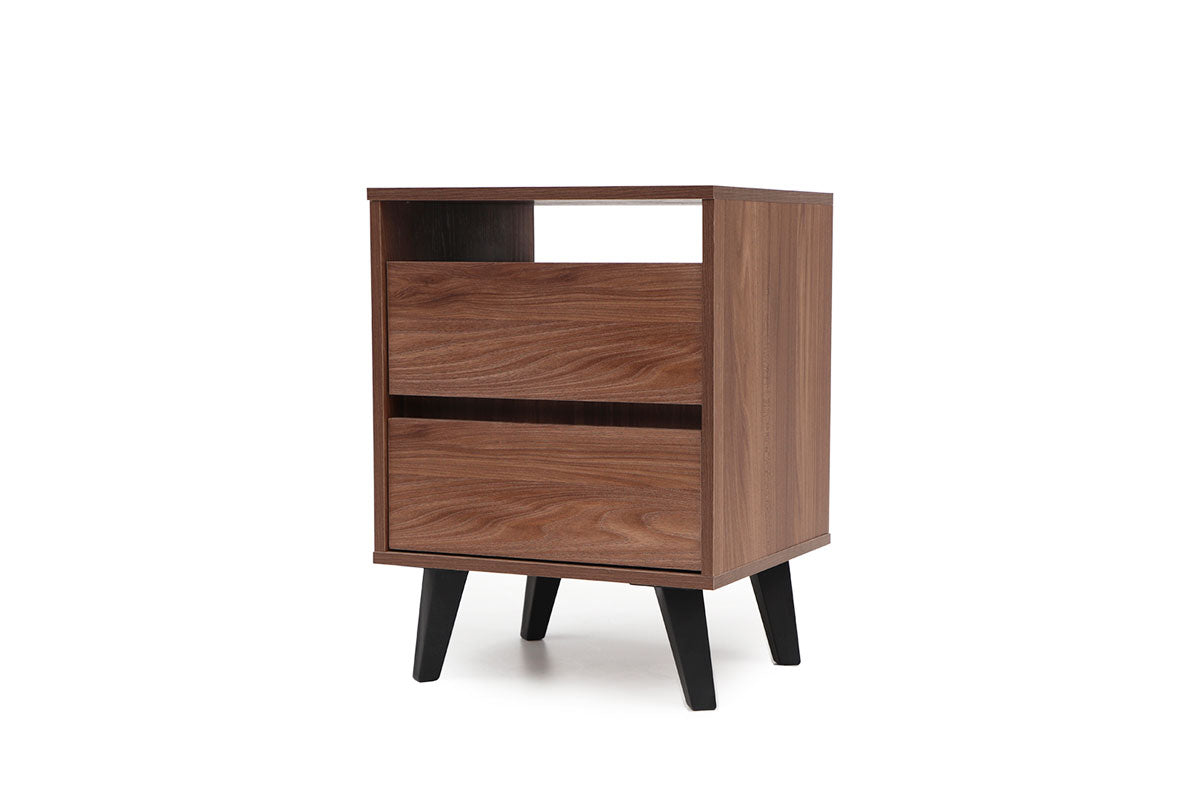 Respaldo Rapel Gris + 2 veladores Atacama Cocoa - Medular Diseño Juegos de Dormitorio