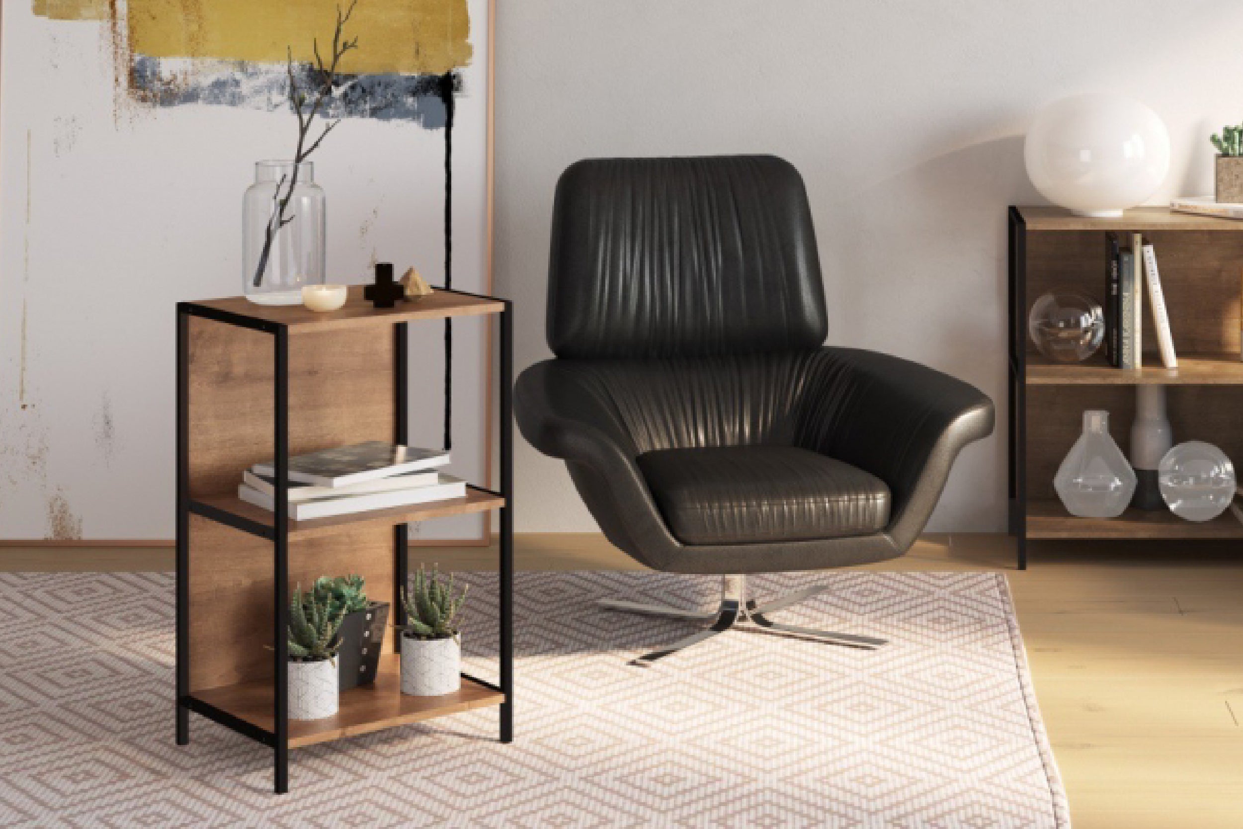 Librero Steel Quadra S - Medular Diseño Libreros