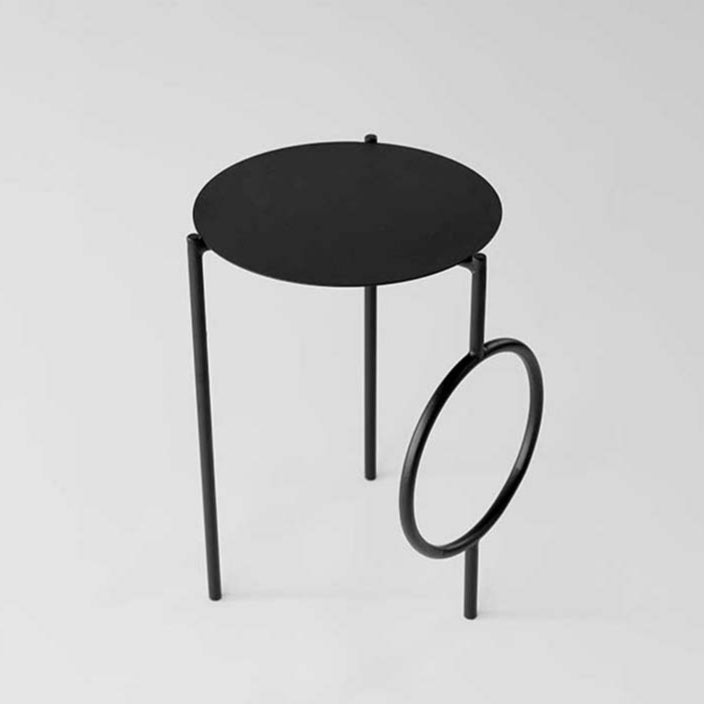 Mesa Auxiliar Nina Negra - Medular Diseño Mesas de Centro