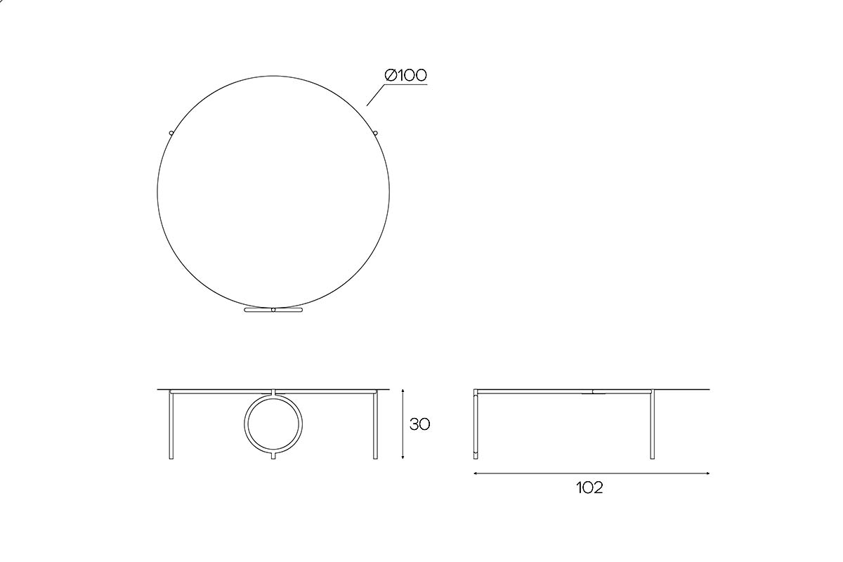 Mesa de centro Nina - Medular Diseño Mesas de Centro