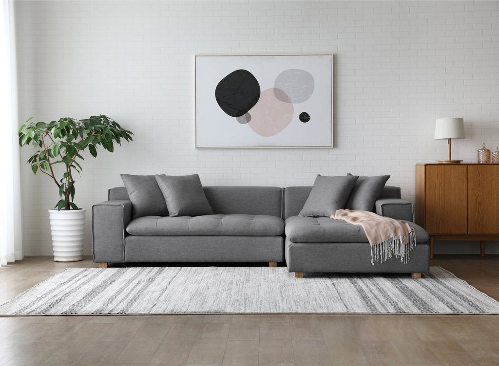 Sofá Forma Seccional Derecho Grafito - Medular Diseño Sofás
