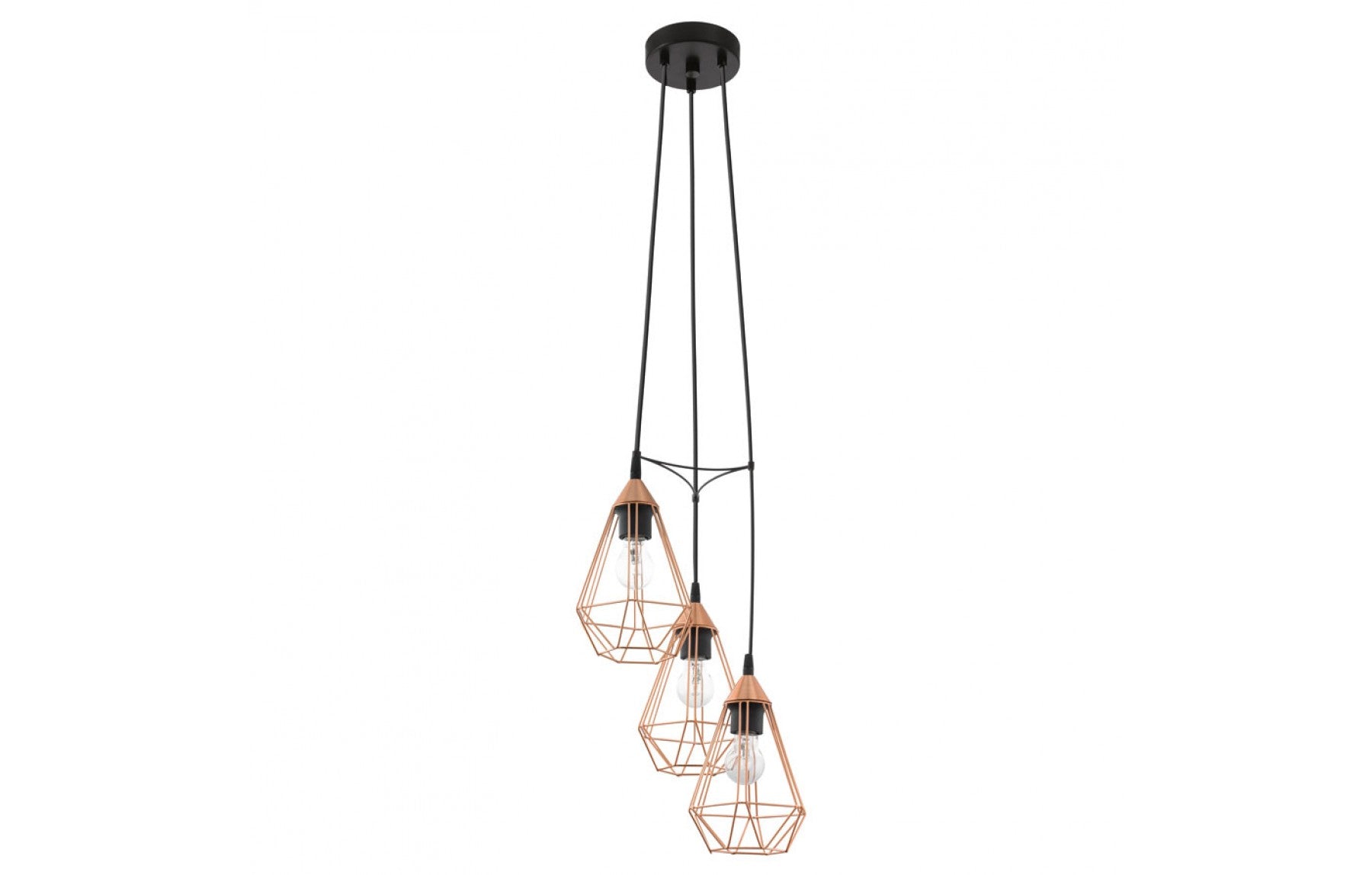 Lámpara colgante Tarbes 3 focos Cobre - Medular Diseño Lamparas