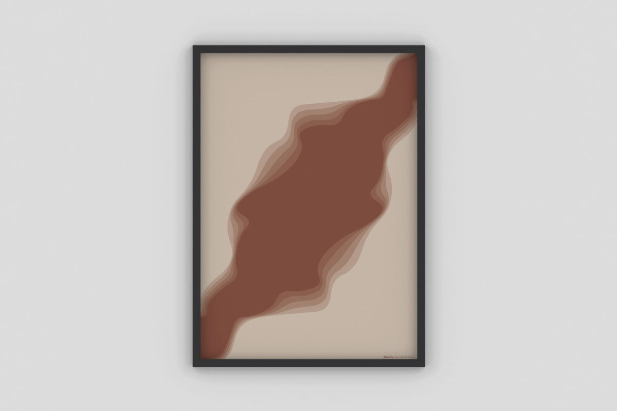 Cuadro Abismo (Indian red) por Nicolás Romero