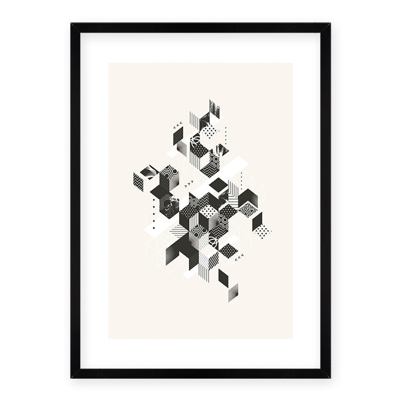 Cuadro Cubos Geo - Medular Diseño Cuadros