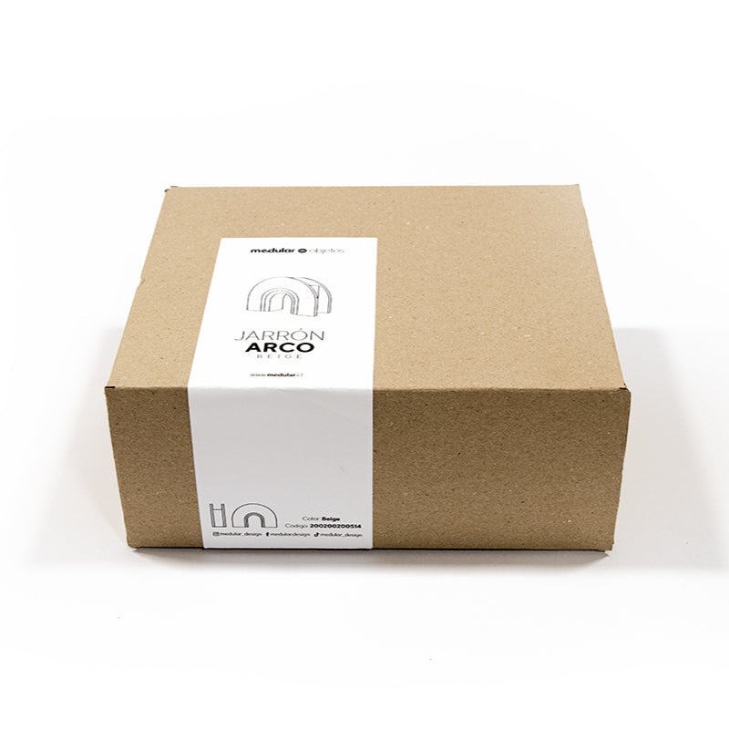 Jarron Arco Beige - Medular Diseño Jarron