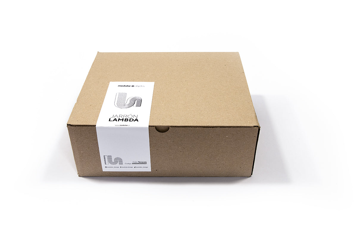 Jarron Lamda Terracota - Medular Diseño Jarron