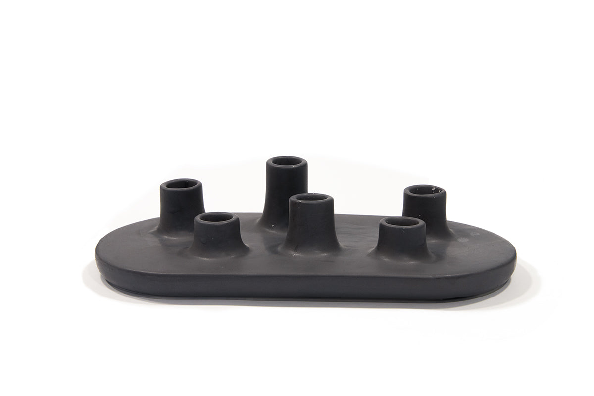 Candelabro Tatio Gris Oscuro - Medular Diseño jarron