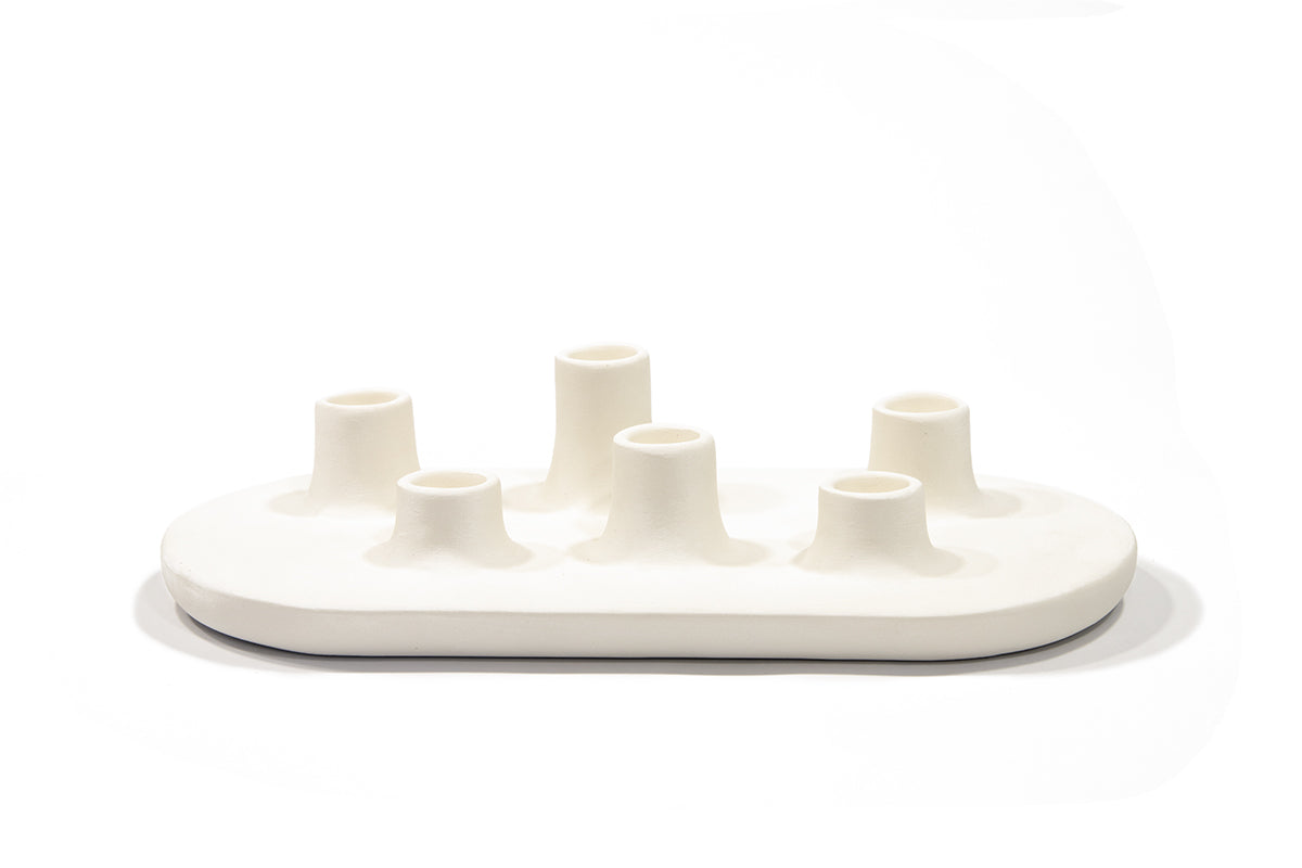 Candelabro Tatio Blanco - Medular Diseño jarron