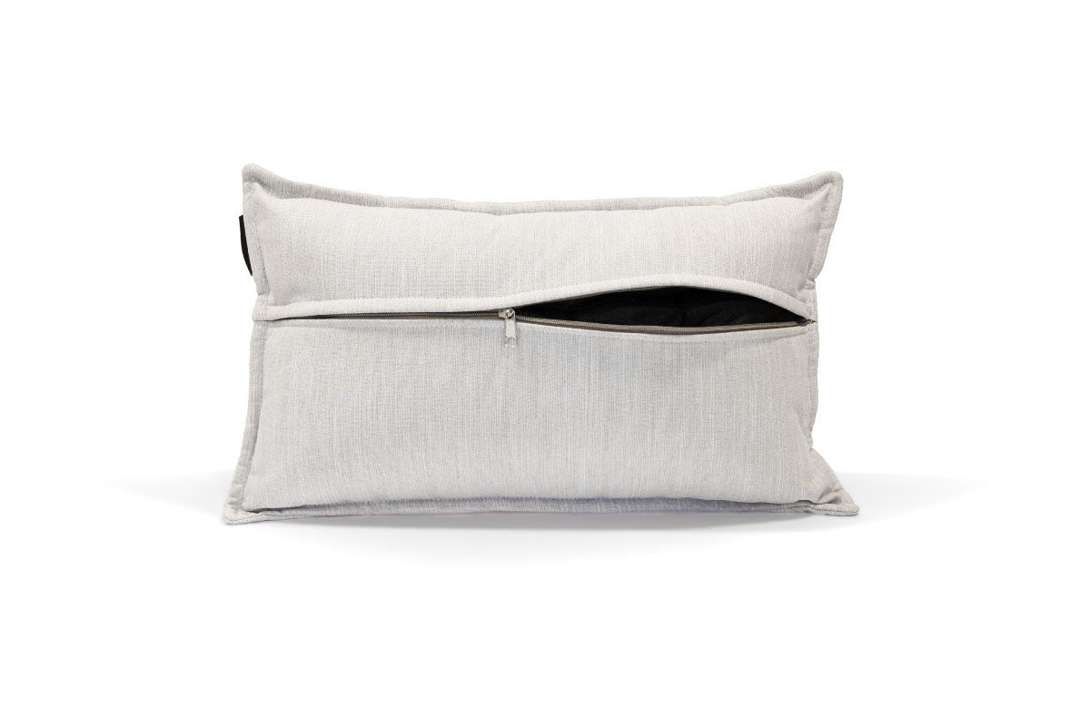 Cojín Top Largo Melva Gris Perla - Medular Diseño Cojines EE