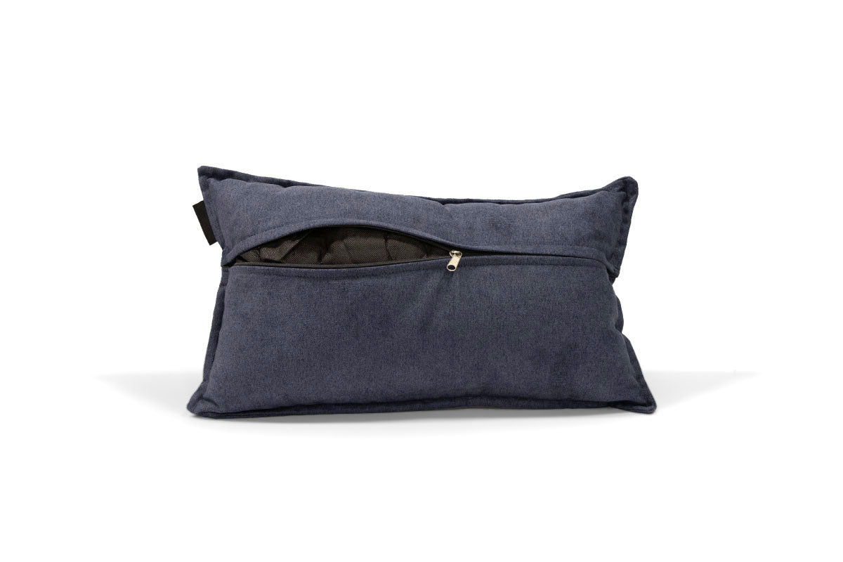 Cojín Top Largo Velvet Azul - Medular Diseño Cojines EE