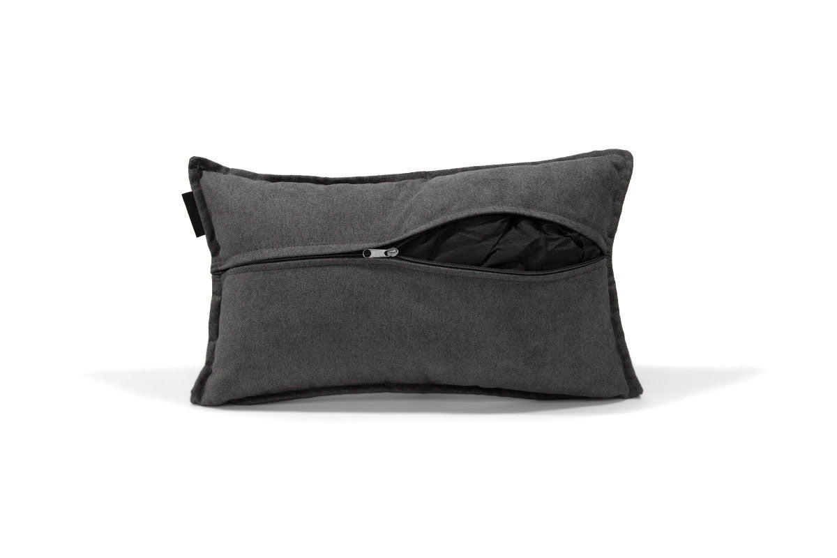 Cojín Top Largo Velvet Gris - Medular Diseño Cojines EE