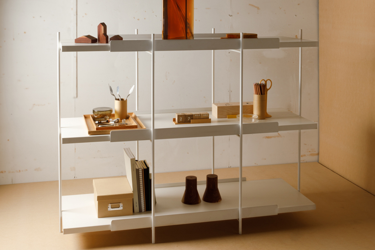 Estantería Trama 3 Blanco - Medular Diseño Libreros