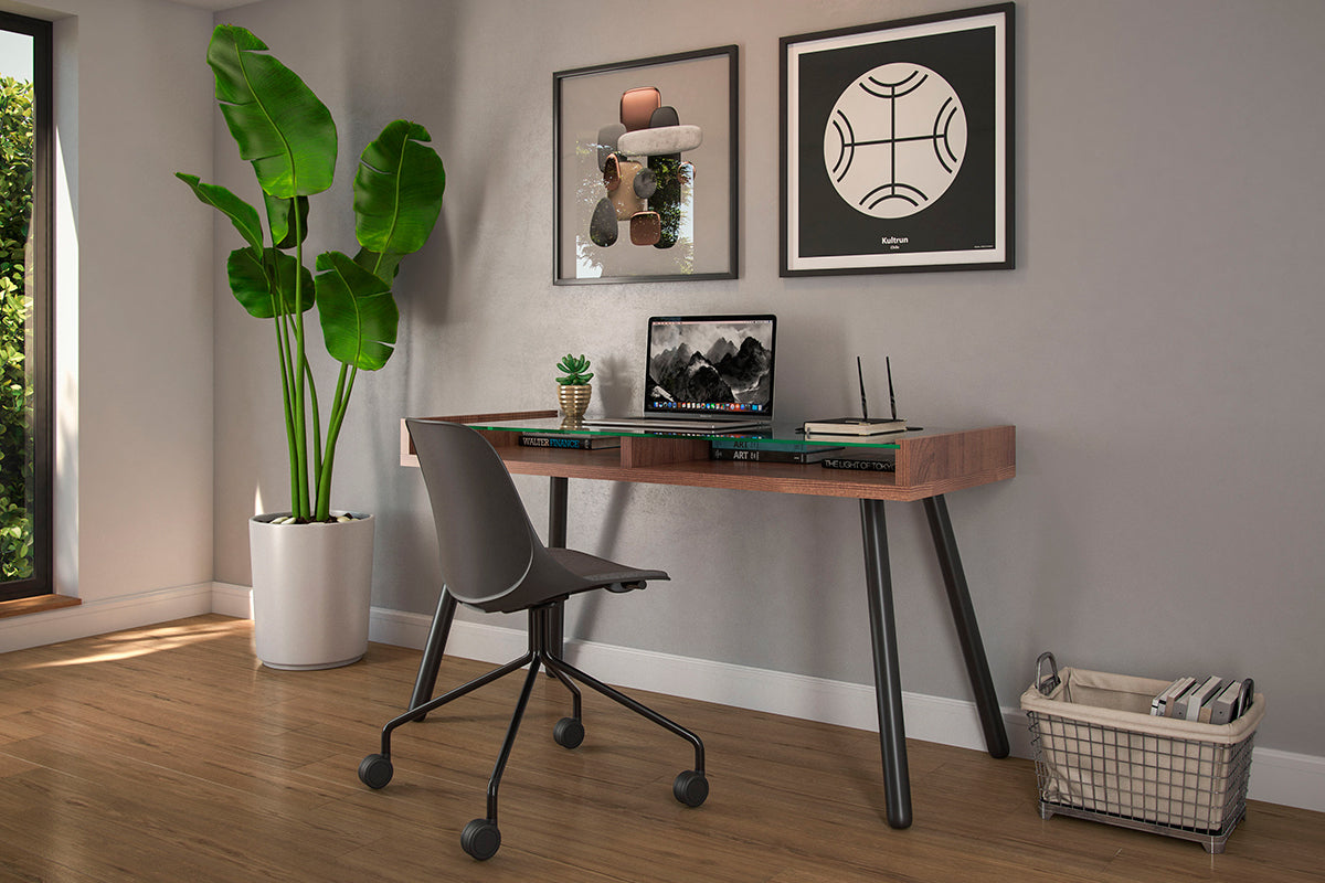 Escritorio Aula Nogal 160 - Medular Diseño Escritorios de hogar