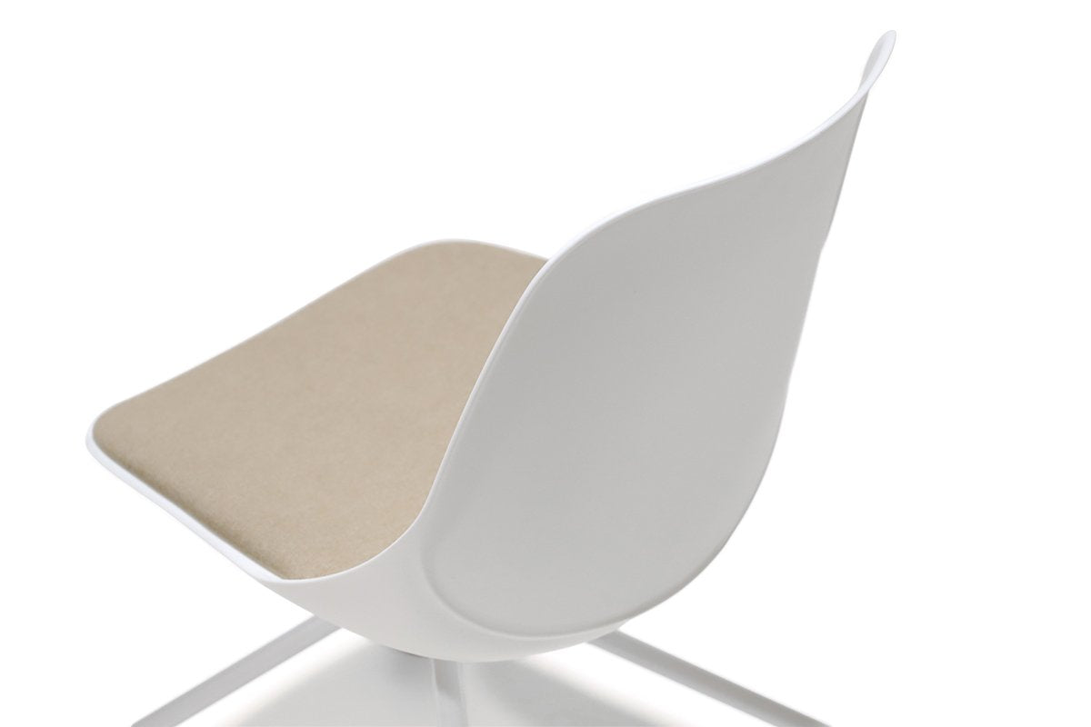 Escritorio Aula Natural 120 + Silla Escritorio Quick Blanca - Medular Diseño Juego de Escritorio