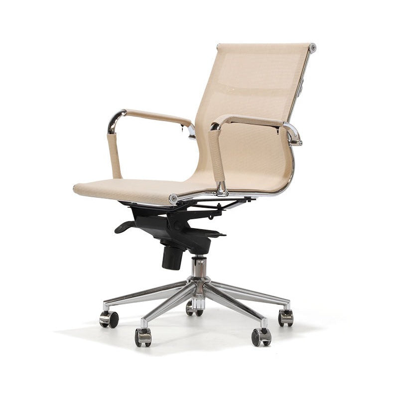 Silla oficina Carson Baja Beige - Medular Diseño Sillas de Escritorio