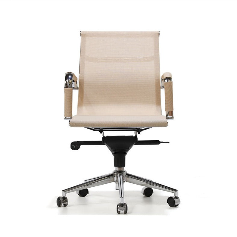 Silla oficina Carson Baja Beige - Medular Diseño Sillas de Escritorio