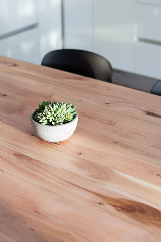 Juego de Comedor Paladio Lenga + 6 Sillas Piazza Negra - Medular Diseño Juego de Comedor