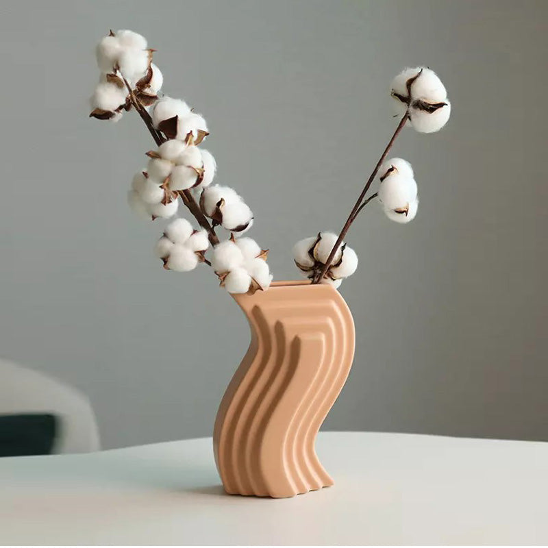 Jarron Curva Pastel - Medular Diseño Jarron