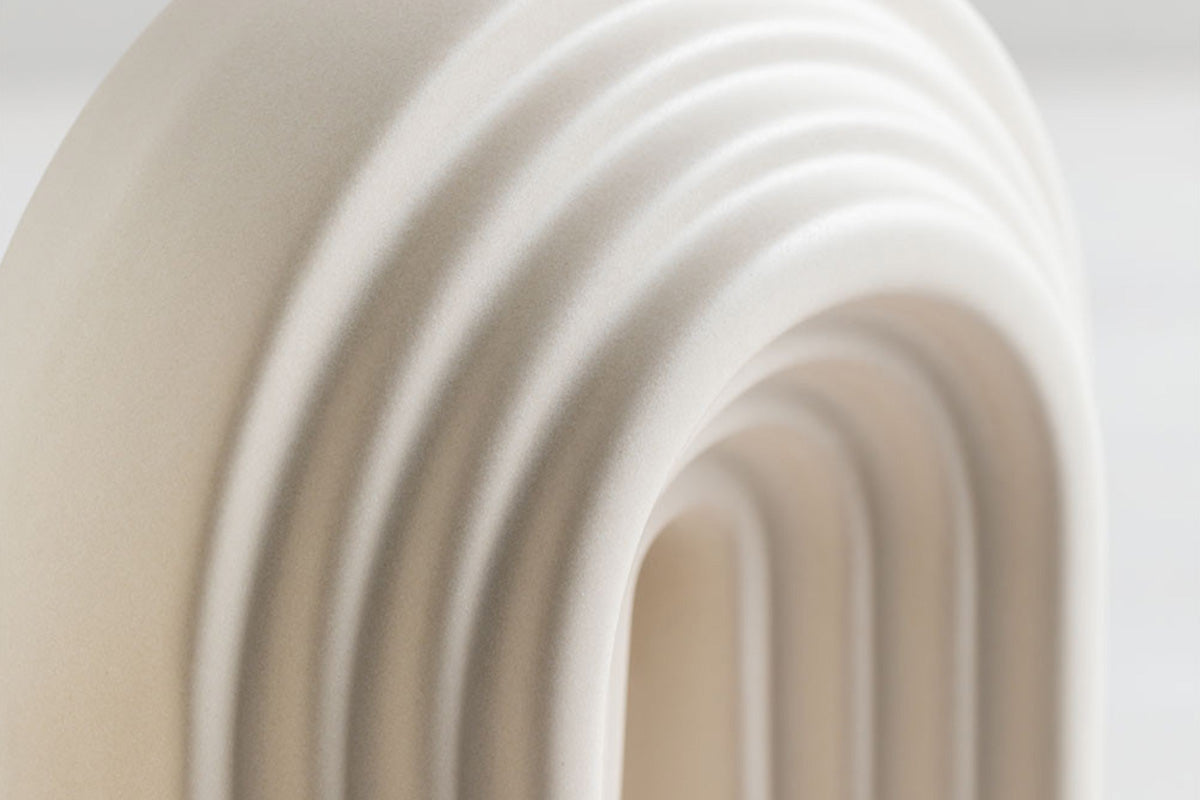 Jarron Lamda Blanco - Medular Diseño Jarron