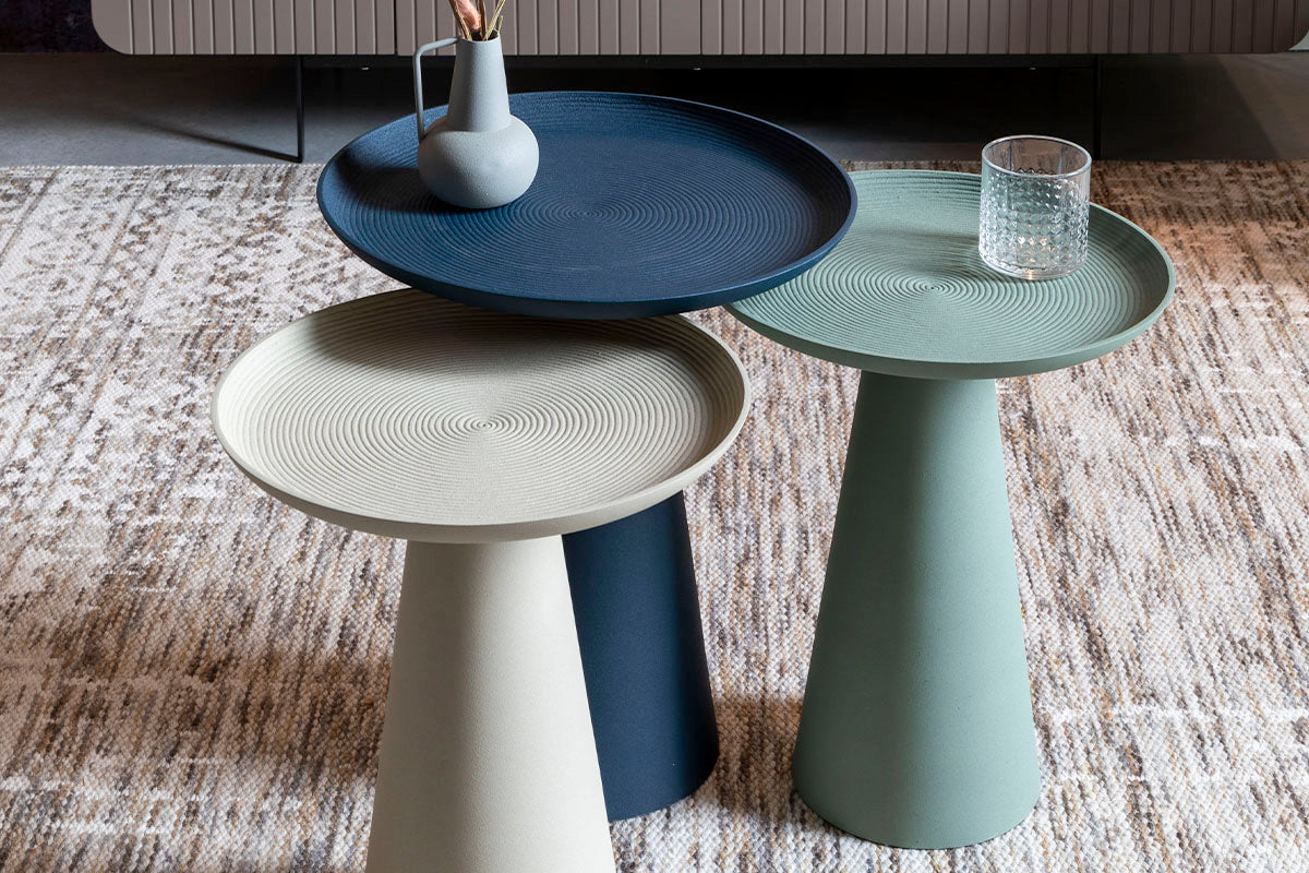 Mesa de arrimo Ringar Grande Azul