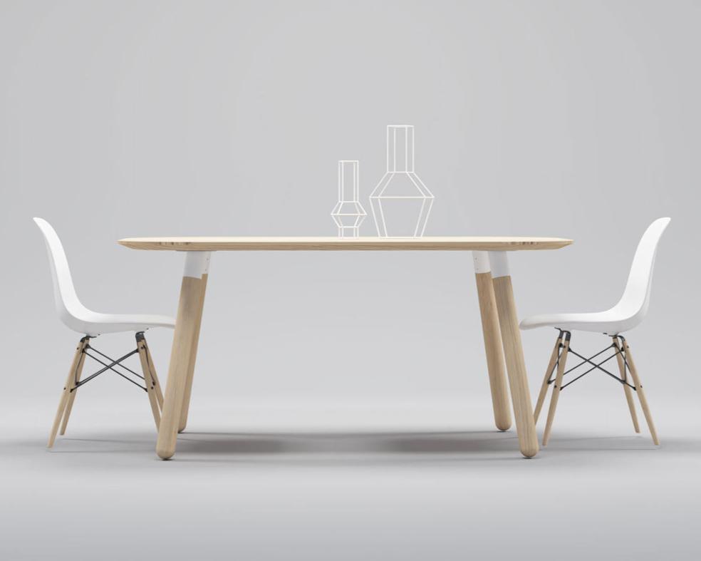 Mesa de Comedor Canelo Ovalada 6P - Medular Diseño Mesas de Comedor