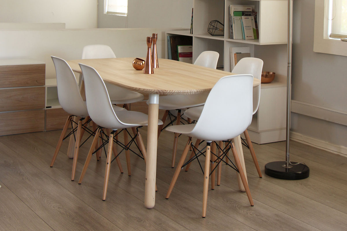 Mesa de Comedor Canelo Ovalada 8P - Medular Diseño Mesas de Comedor