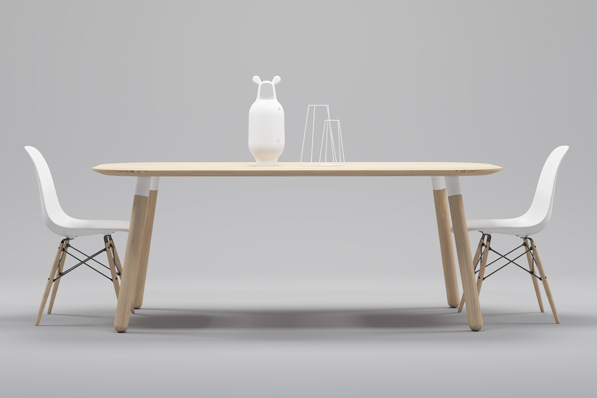 Mesa de Comedor Canelo Ovalada 8P - Medular Diseño Mesas de Comedor