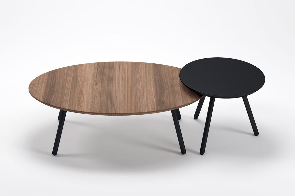 Set Mesa de Centro Aula Nogal - Medular Diseño Mesas de Centro