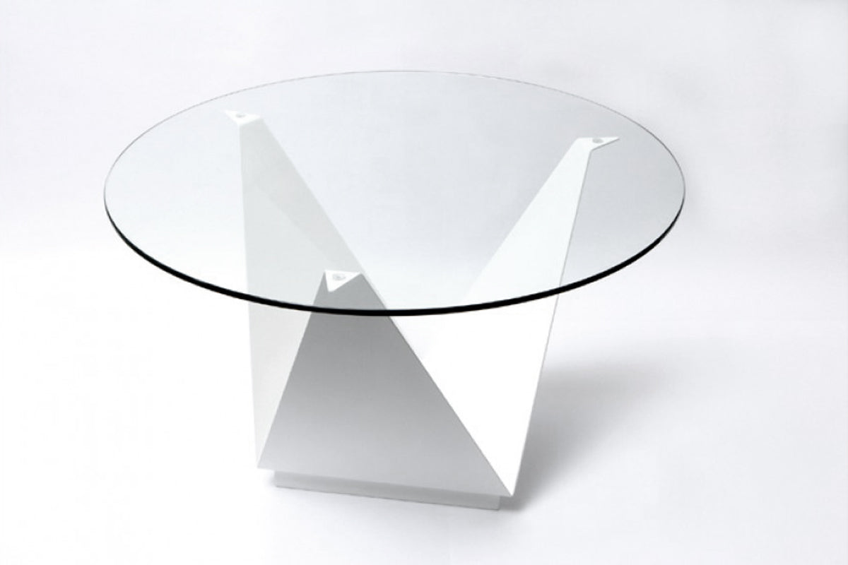 Mesa Tuca Circular Pequeña Blanca