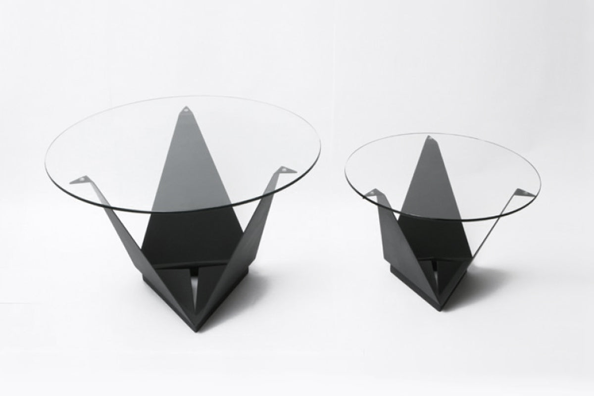 Mesa Tuca Circular Grande Grafito - Medular Diseño Mesas de Centro