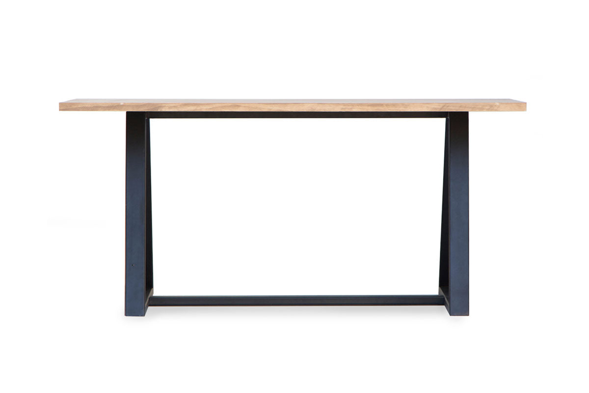 Mesa de Comedor Pablo Natural 6P Base Negra - Medular Diseño Mesas de Comedor
