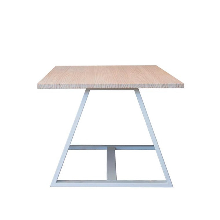Mesa de Comedor Pablo Natural 6P Base Blanca - Medular Diseño Mesas de Comedor