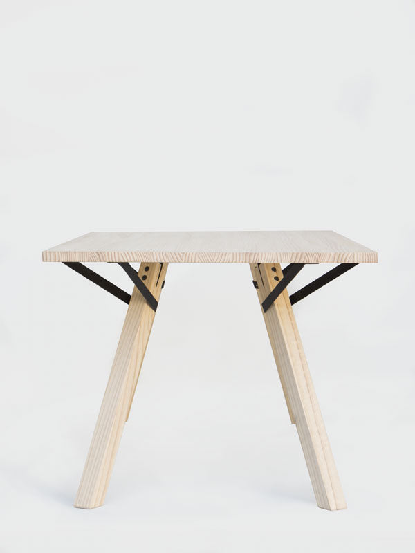 Mesa de Comedor Trigo Fijaciones Negras 6P - Medular Diseño Mesas de Comedor