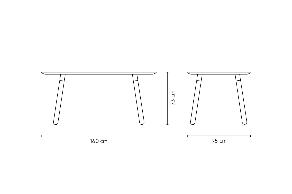 Juego de Comedor Canelo Ovalada + 6 Sillas DSW Blancas - Medular Diseño Juego de Comedor
