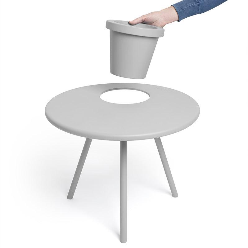 Mesa Macetero Fatboy Bakkes Light Grey - Medular Diseño Mesa lateral